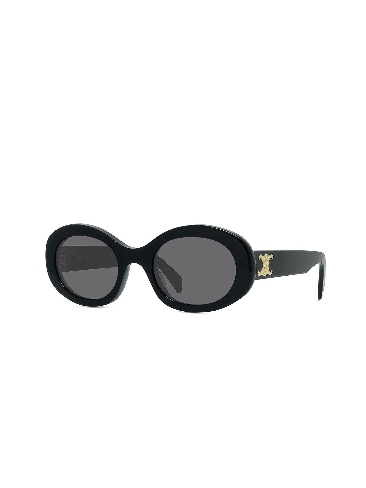 CELINE | Triomphe schwarze runde Sonnenbrille | 